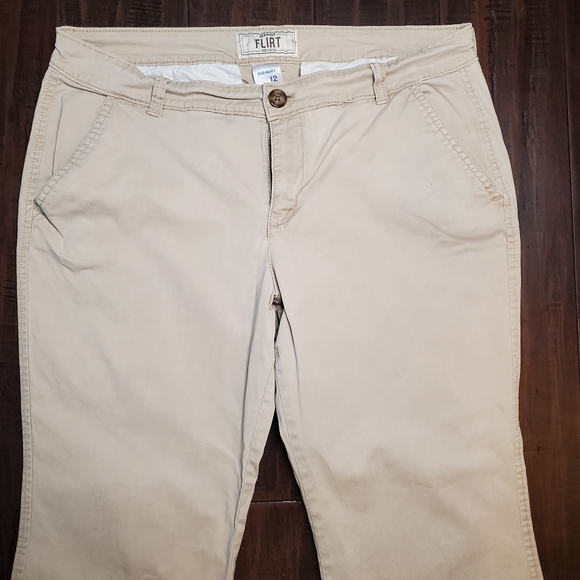 Old Navy Flirt Khakis Pants sz 12 - Picture 2 of 7